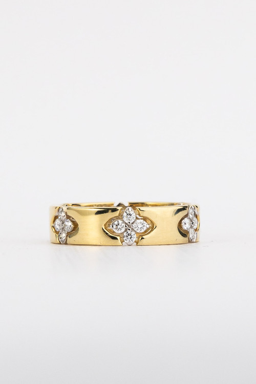 Кольцо из лимонного золота c бриллиантами