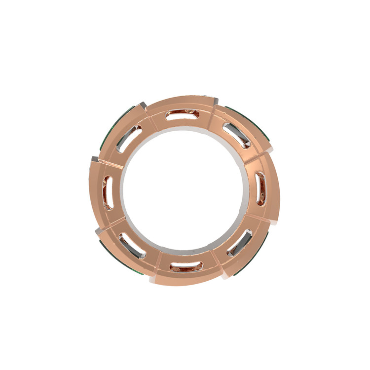 Подвеска из золота c бриллиантами и малахитом