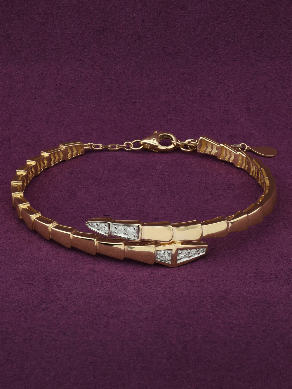 Браслет из лимонного золота c бриллиантами