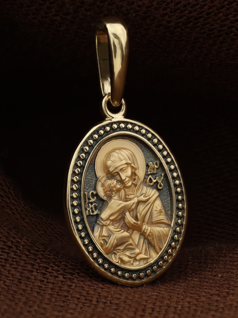 Образок из лимонного золота