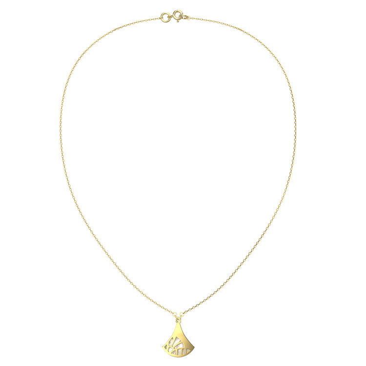 Колье из лимонного золота c бриллиантами и перламутром