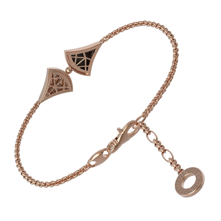 Браслет из золота c бриллиантами и ониксом