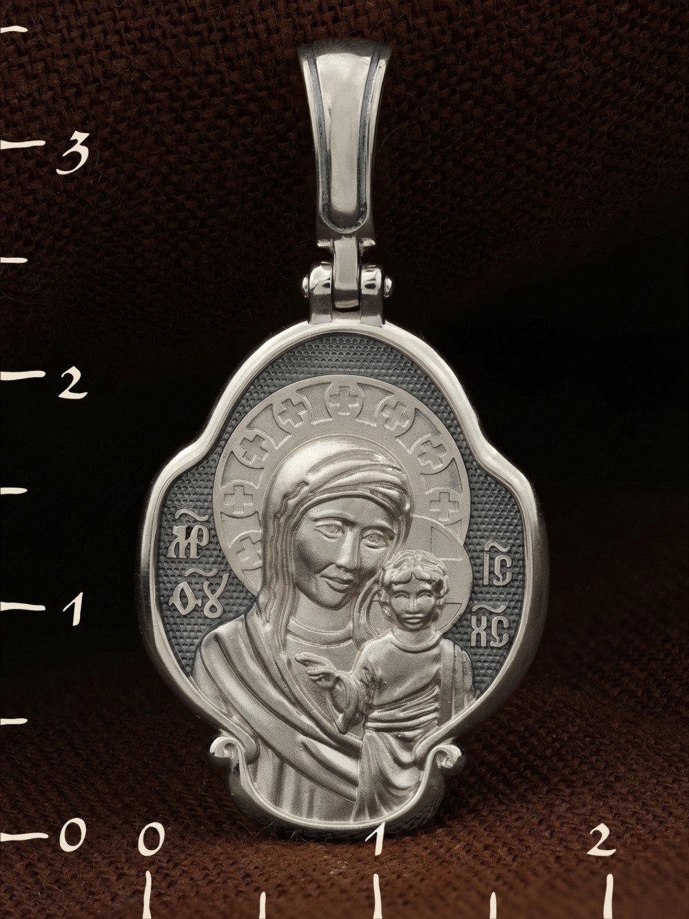 Образок из белого золота