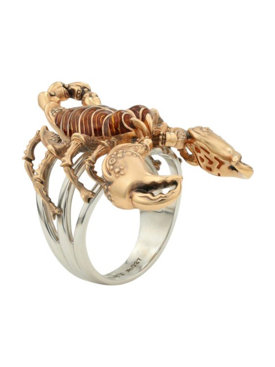 Кольцо из золота c эмалью