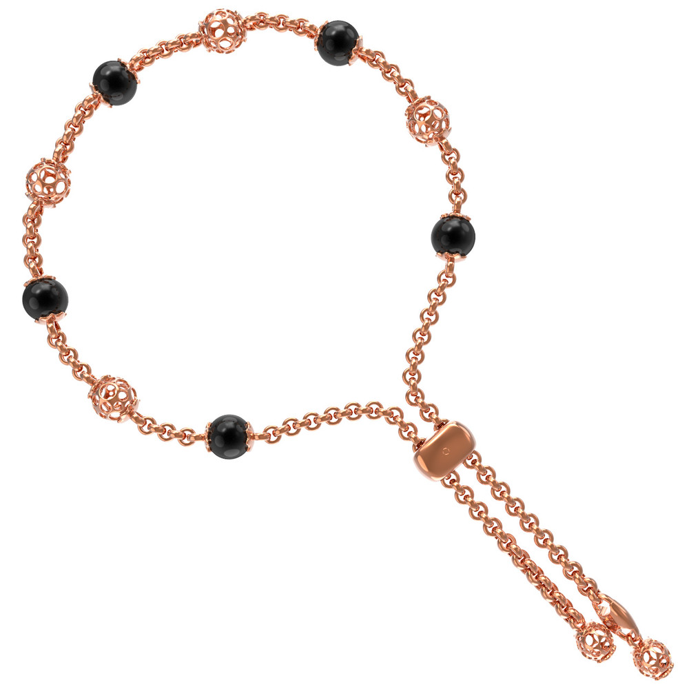 Браслет из золота c ониксом