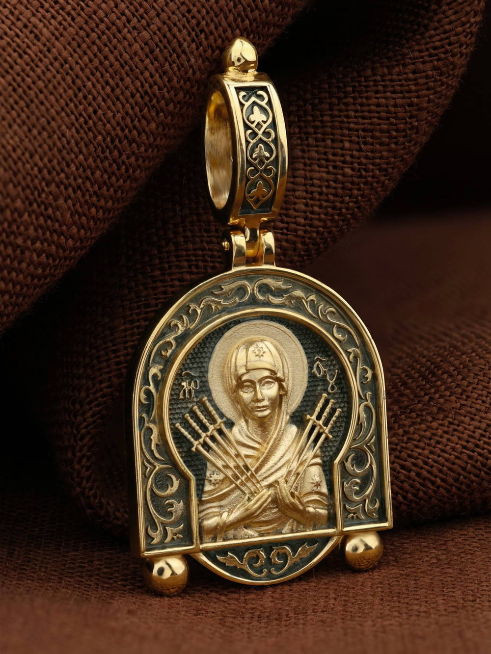 Образок из лимонного золота