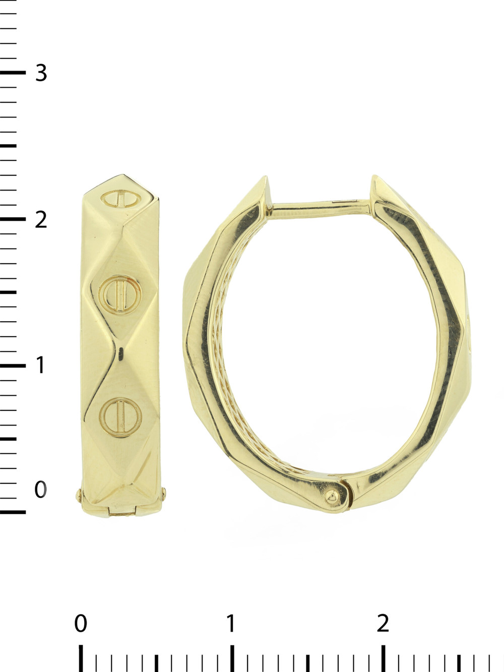 Серьги из лимонного золота