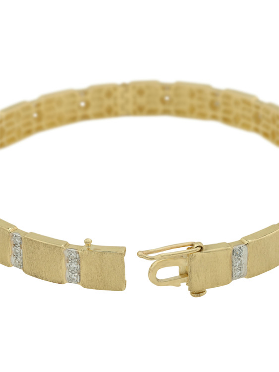 Браслет из лимонного золота c бриллиантами