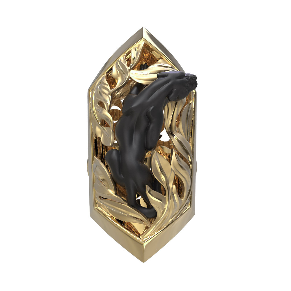 Кольцо из лимонного золота