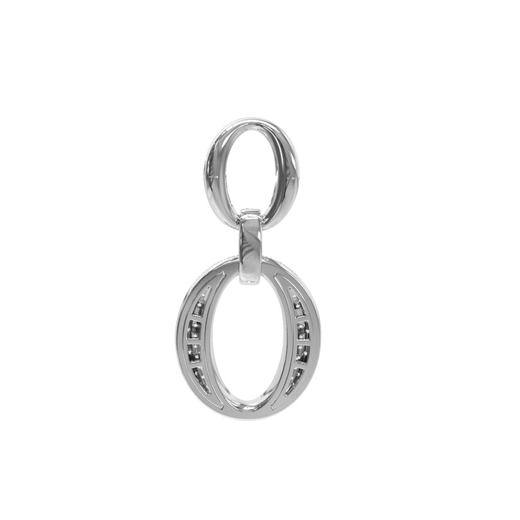 Подвеска из белого золота c бриллиантами