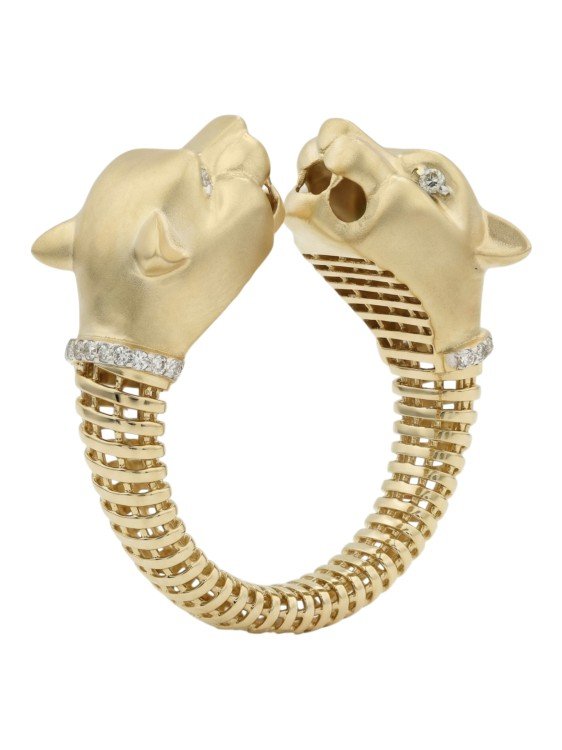 Кольцо из лимонного золота c бриллиантами