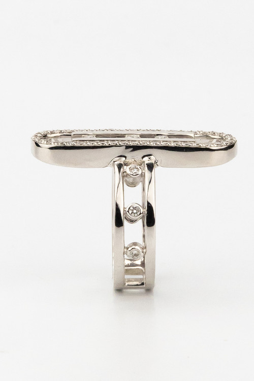 Кольцо из белого золота c бриллиантами