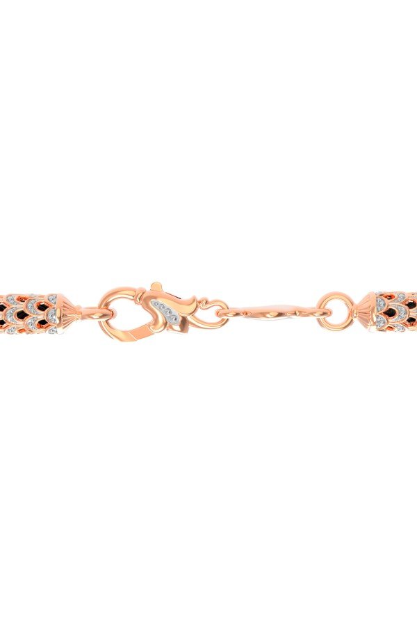 Гайтан из золота c кожаным шнурком