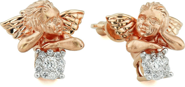 Серьги из золота c бриллиантами