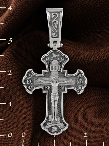 Крест из белого золота