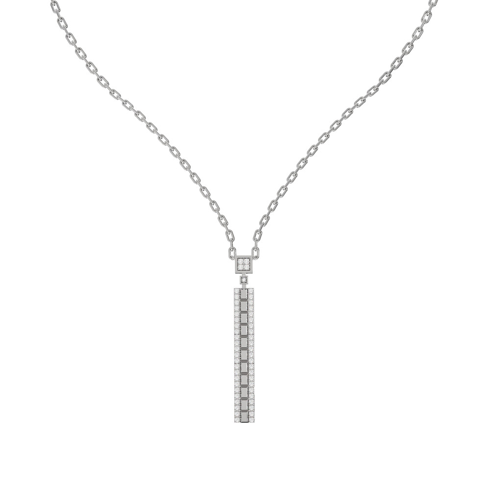 Колье из белого золота c бриллиантами