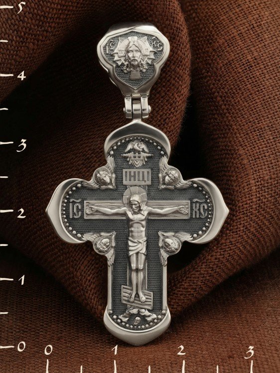 Крест из белого золота