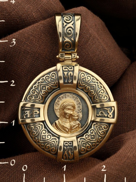 Образок из лимонного золота