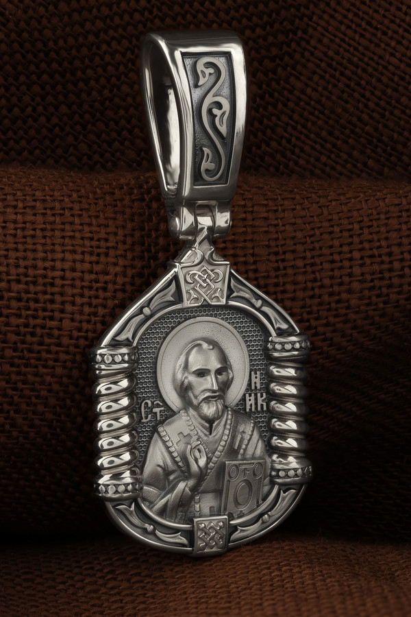 Образок из белого золота