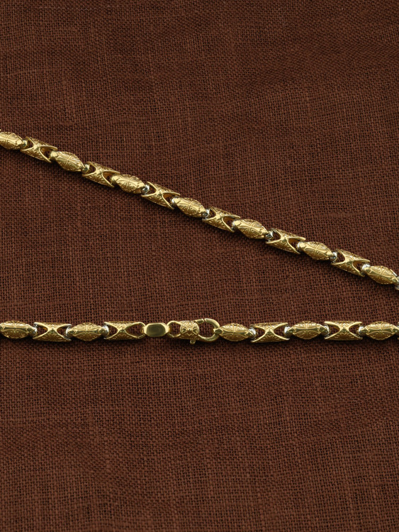 Цепь из лимонного золота