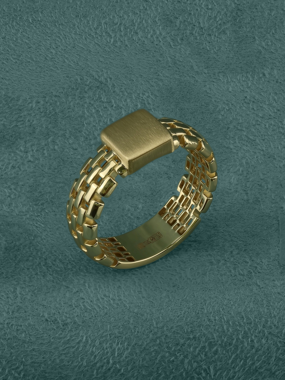 Кольцо из лимонного золота