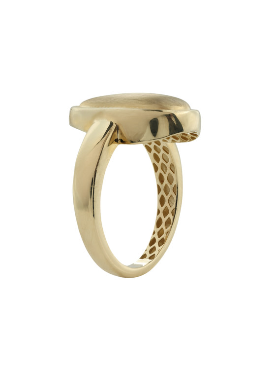 Кольцо из лимонного золота