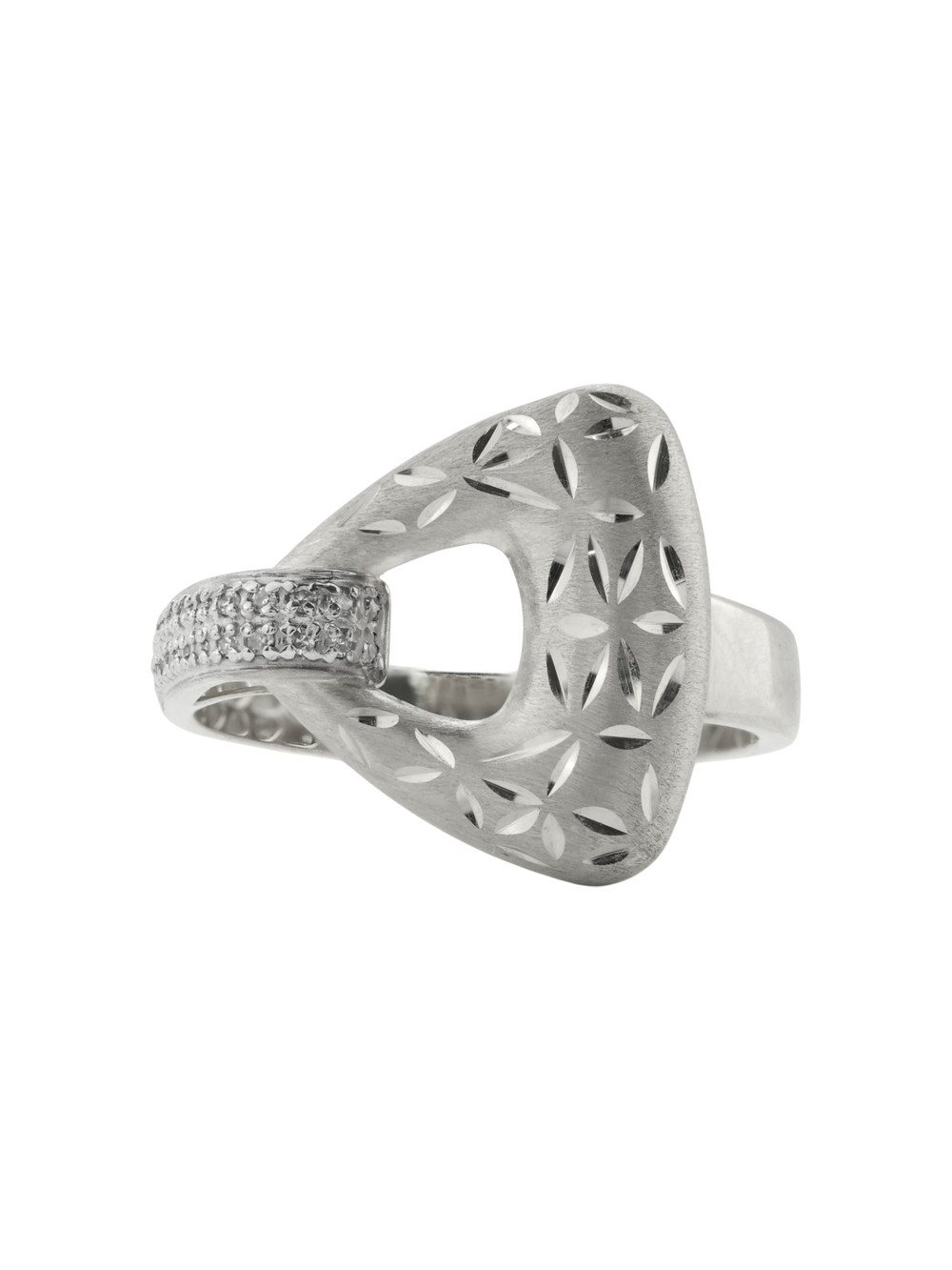 Кольцо из белого золота c бриллиантами