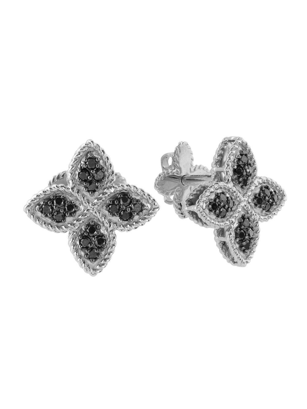 Серьги из белого золота c бриллиантами