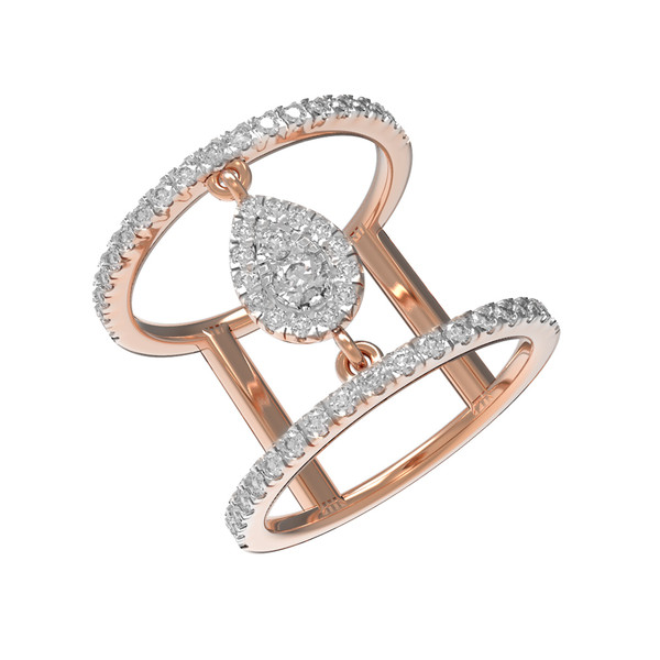 Кольцо из золота c бриллиантами