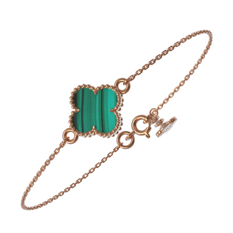 Браслет из золота c малахитом