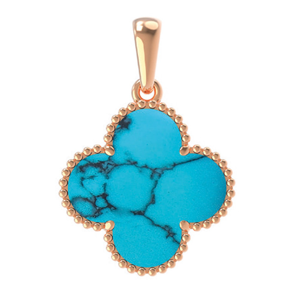 Подвеска из золота c бирюзой