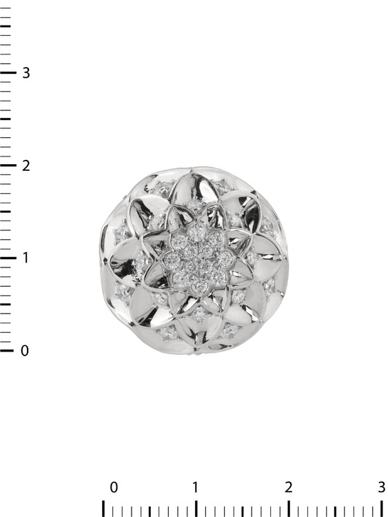 Подвеска из белого золота c бриллиантами