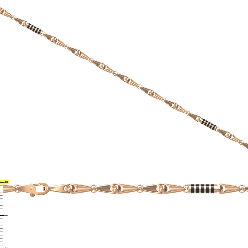 Цепь из золота c эмалью