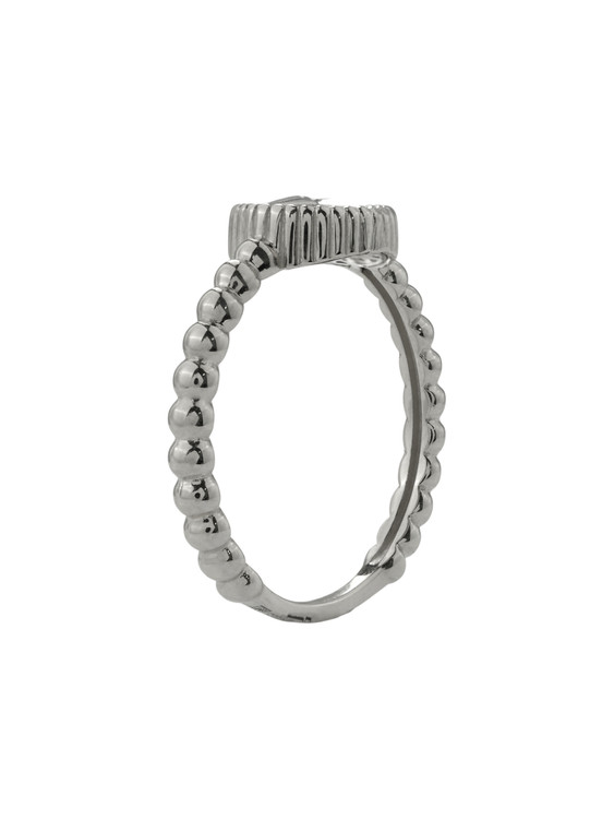 Кольцо из белого золота c бриллиантами и ониксом