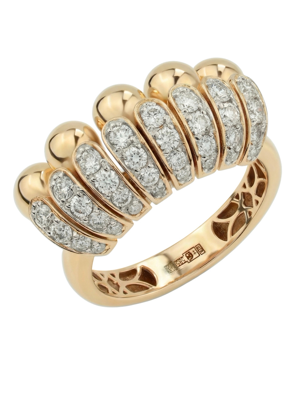 Кольцо из золота c бриллиантами