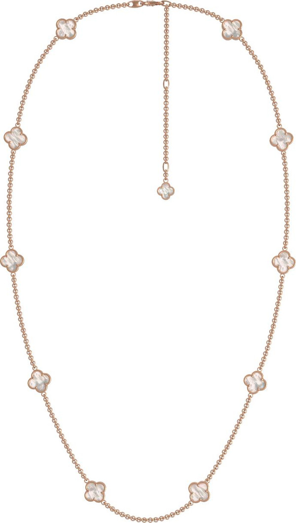 Колье из золота c перламутром