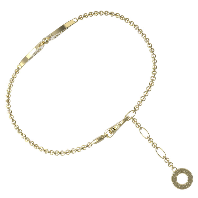 Браслет из лимонного золота c бриллиантами и ониксом