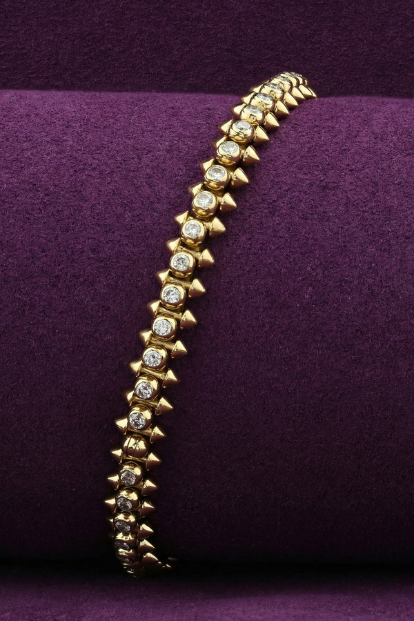 Браслет из лимонного золота c бриллиантами