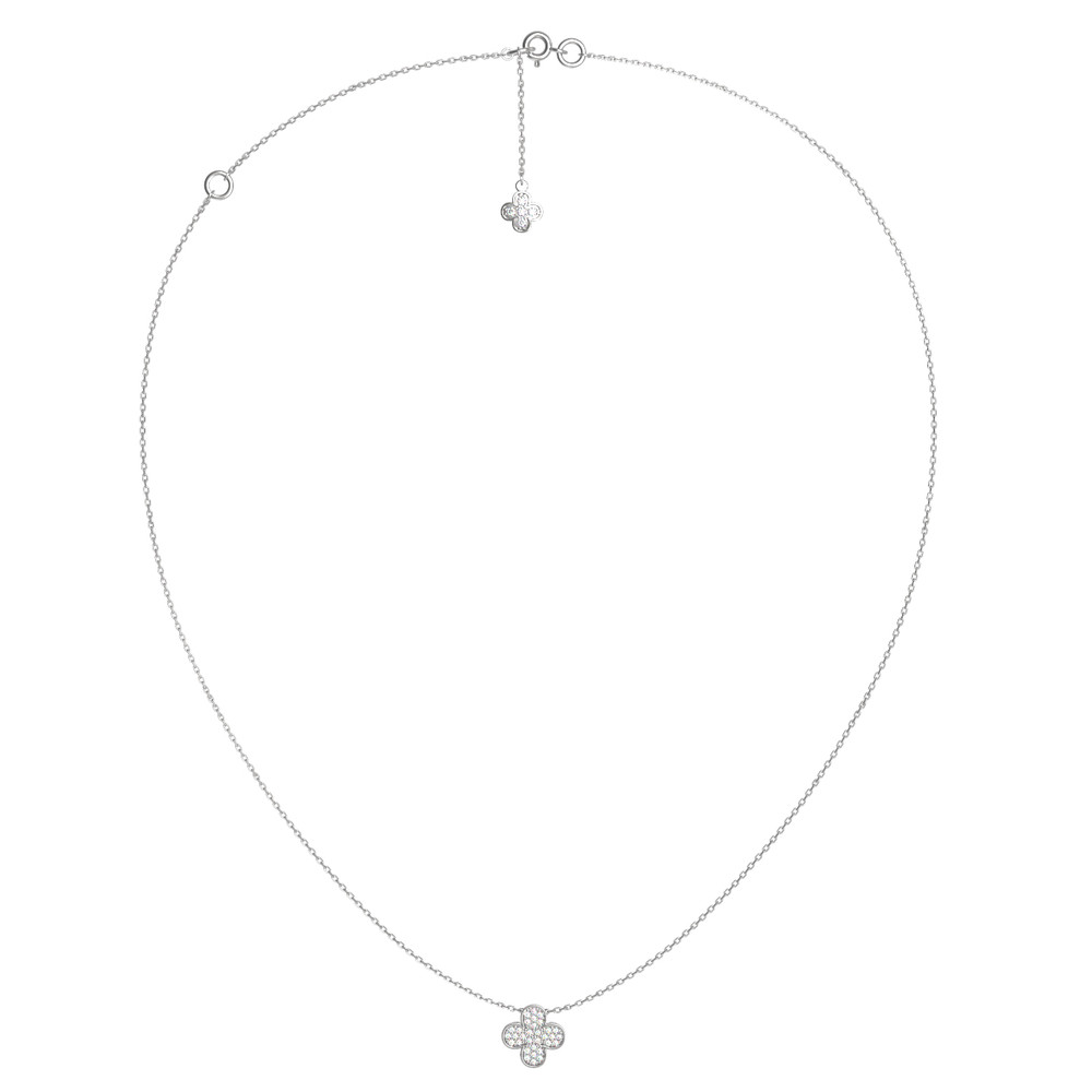 Колье из белого золота c бриллиантами