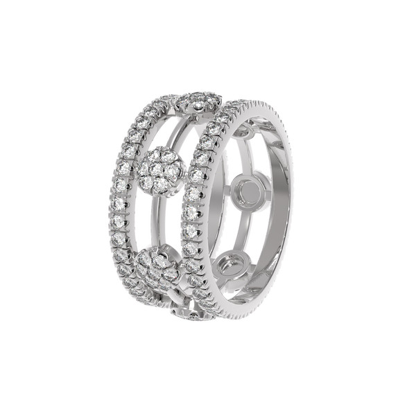 Подвеска из белого золота c бриллиантами