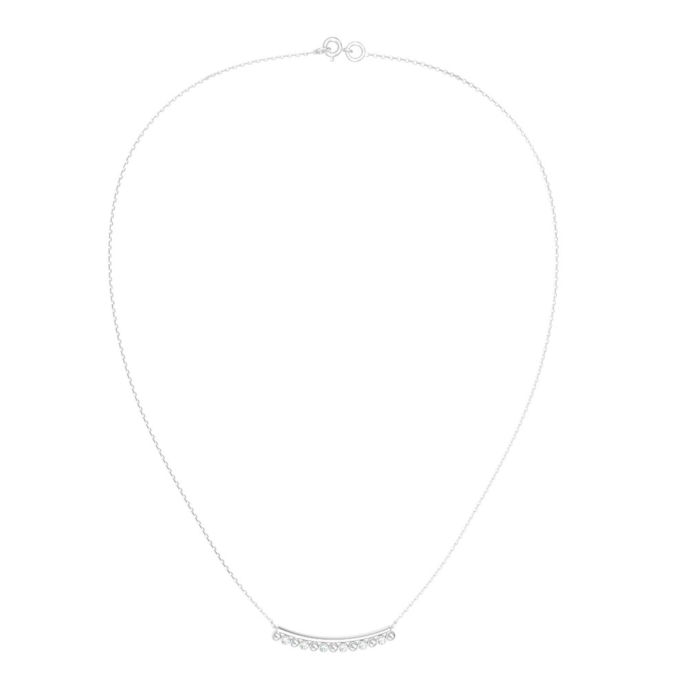 Колье из белого золота c бриллиантами