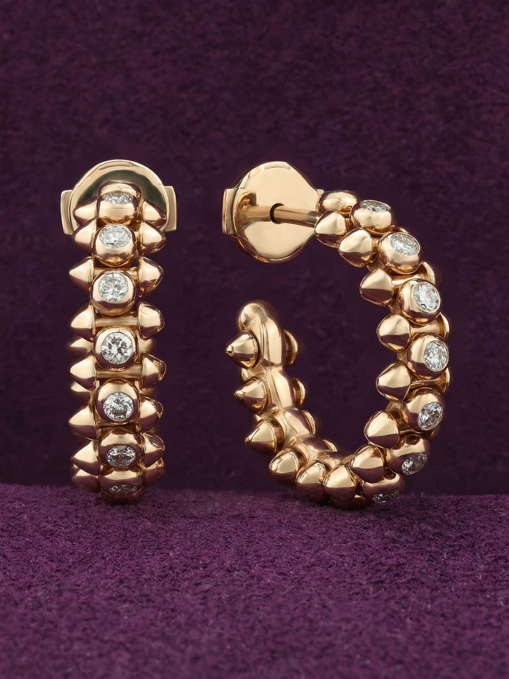 Серьги из золота c бриллиантами