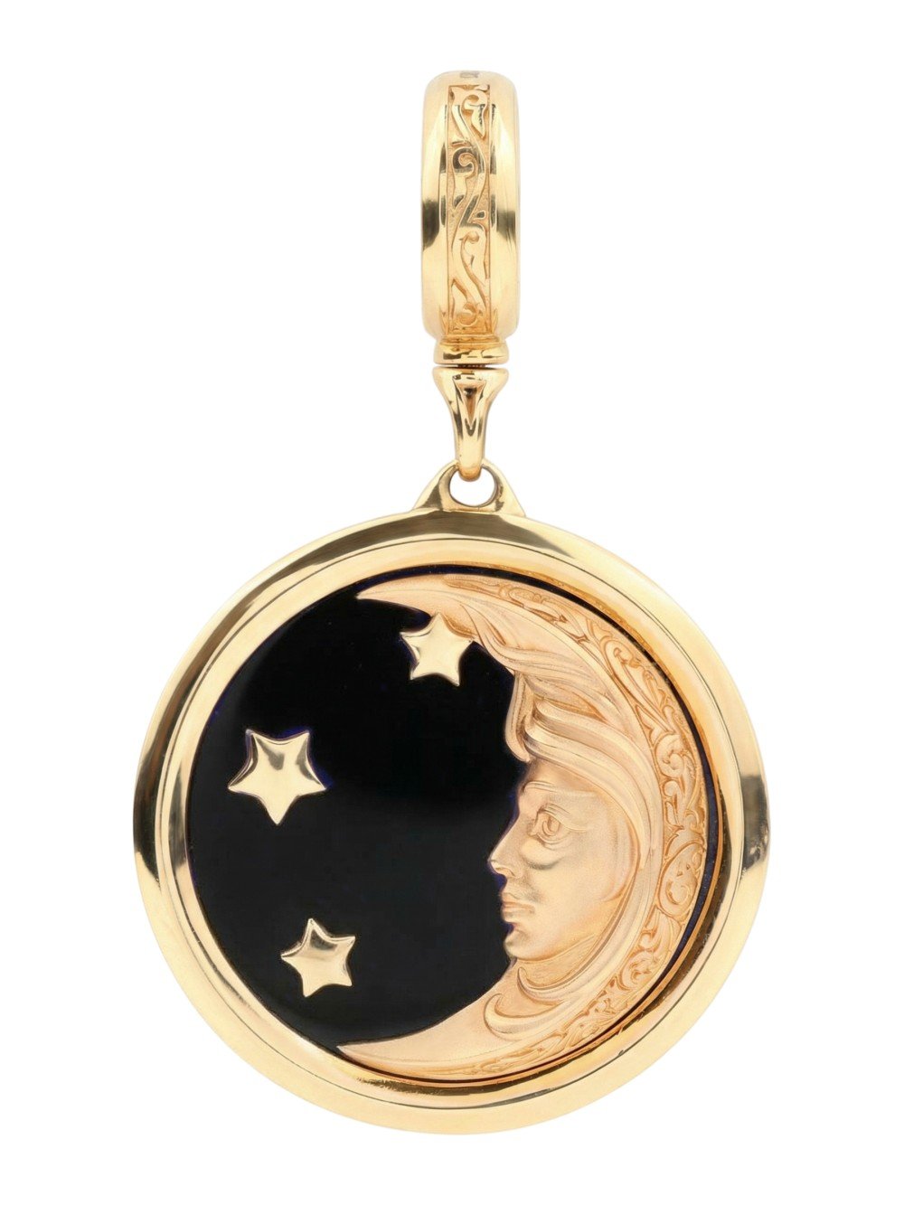 Подвеска из золота c ониксом