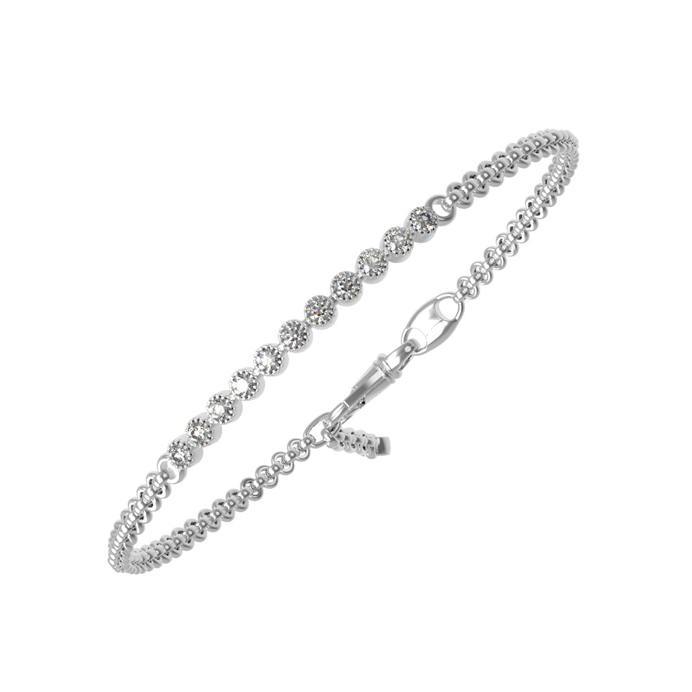 Браслет из белого золота c бриллиантами