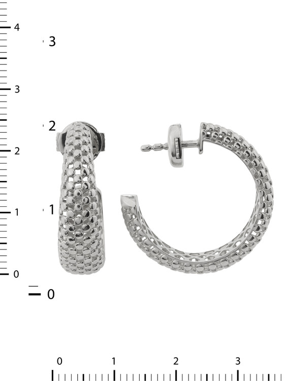 Серьги из белого золота