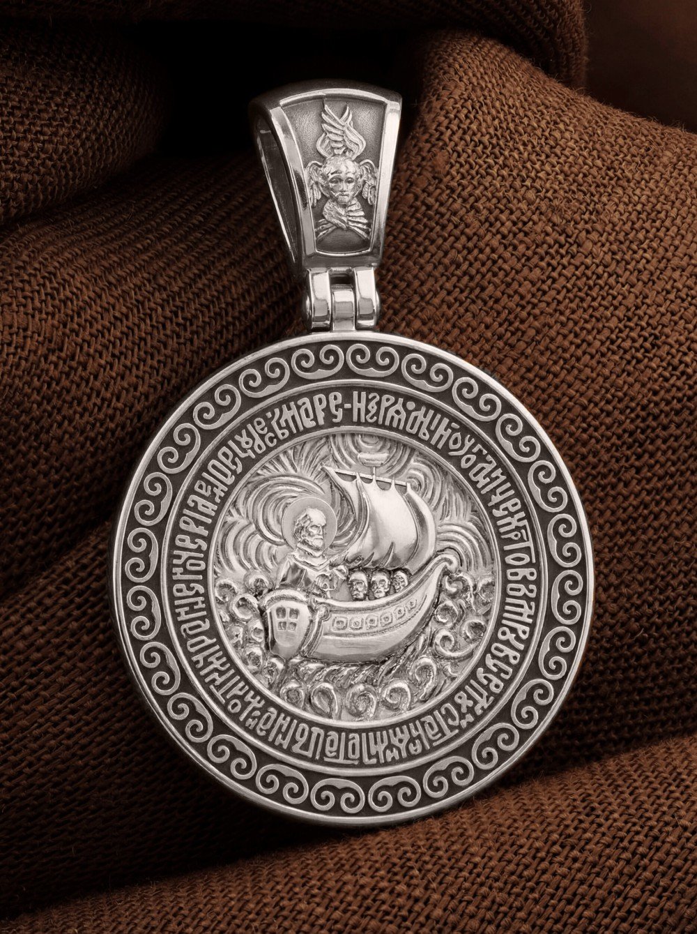 Образок из белого золота