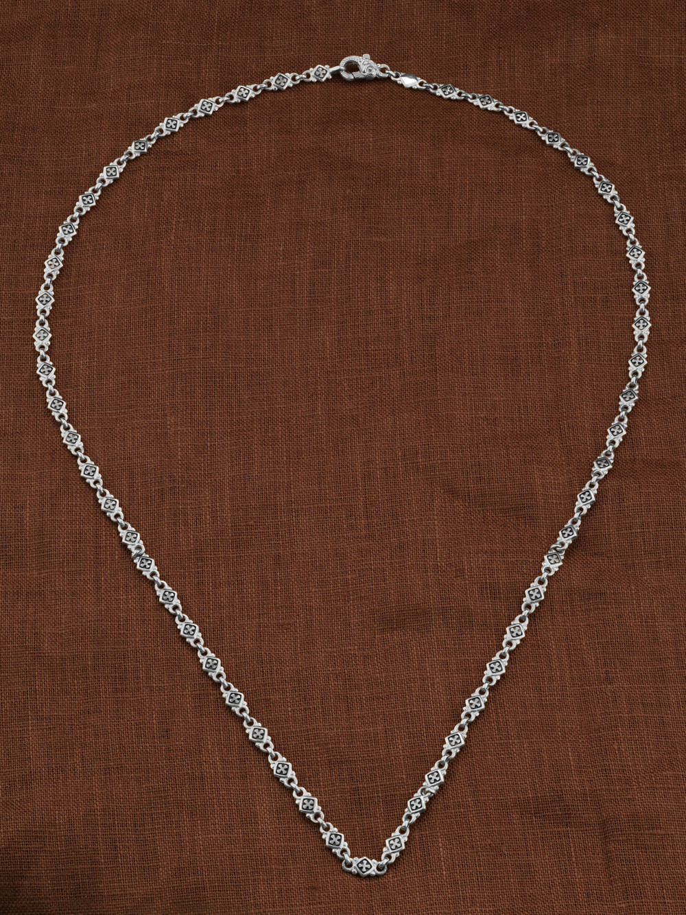 Цепь из белого золота