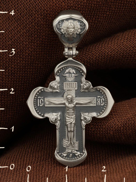 Крест из белого золота