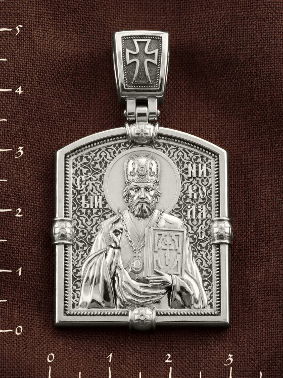 Образок из белого золота