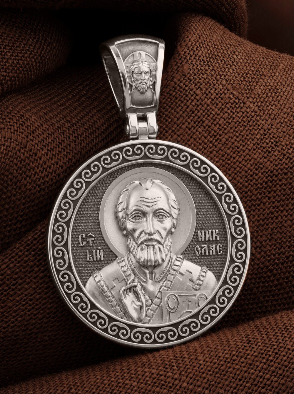 Образок из белого золота